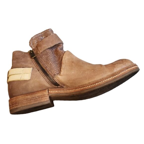 A.S. 98 Womens Leather Ankle Boot Booties  EU 40 / 9-9.5 Low Ankle Boots - Picture 2 of 9